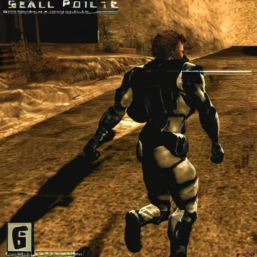 Image similar to metal gear solid, ps 1 graphics, software rendering, playstation 1 graphics