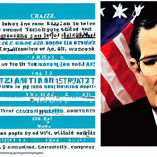 Image similar to ted cruz zodiac killer