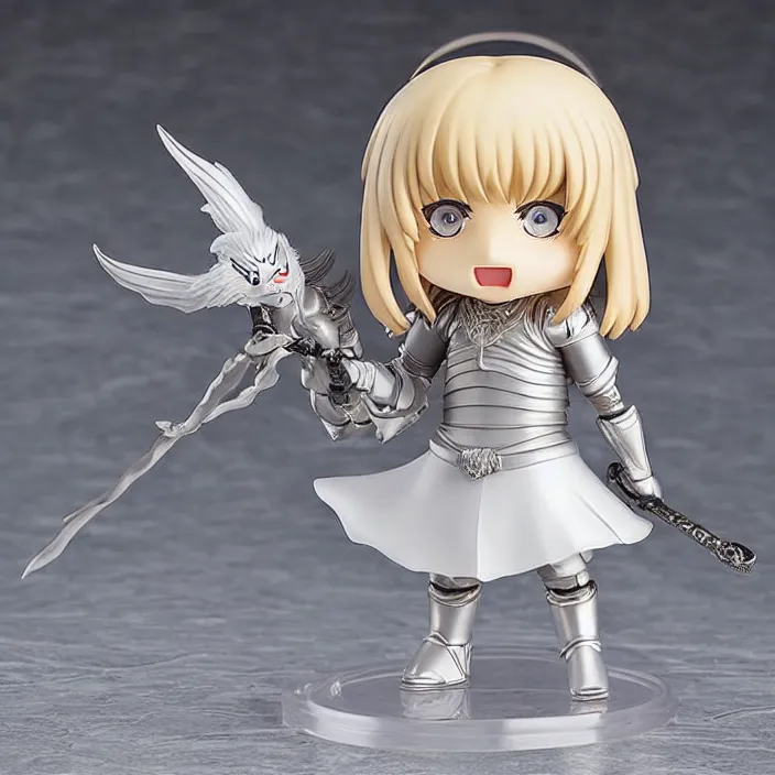 Prompt: Griffith from Berserk, An anime Nendoroid of Griffith from Berserk, figurine, detailed product photo