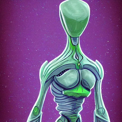 Image similar to concept art intelligent alien from another planet non - humanoid