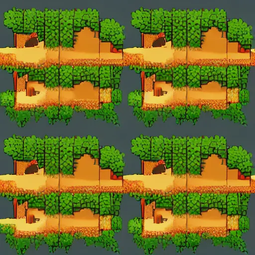 Image similar to sprite sheet for the terrain of a 2 d pixel game