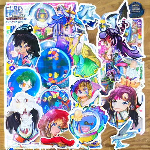 Image similar to hologram sticker club sailor moon