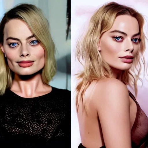 Prompt: margot robbie, anime