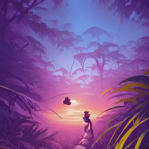 Prompt: portrait of a humanoid ant face, jungle background, purple sky, behance hd artstation by jesper ejsing by rhads, makoto shinkai and lois van baarle, ilya kuvshinov, ossdraws