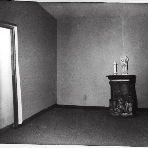 Prompt: an old photograph of paranormal evidence