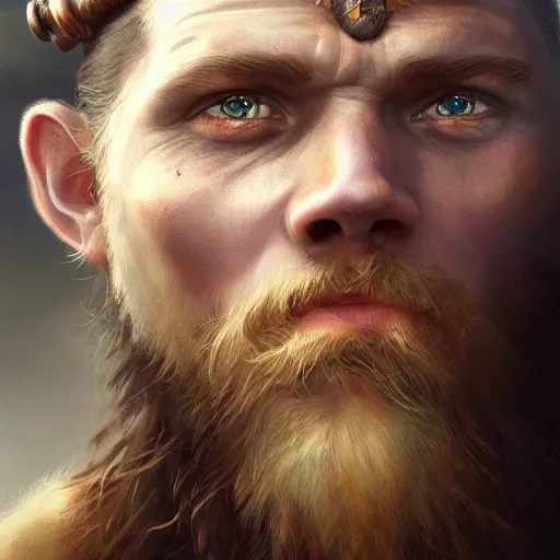 Image similar to portrait viking, ultradetailed, digital art, irina french, heraldo ortega, mandy jurgens, golden ratio, art canvas, award winning, masterpiece trending on artstation 8 k 1 5 0 mpx