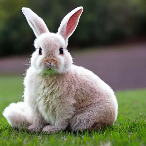 Image similar to a cute easter bunny sitting on a tire, studio photo, high quality