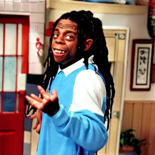 Image similar to a tv still of Lil' Wayne starring in Kenan & Kel (1999)