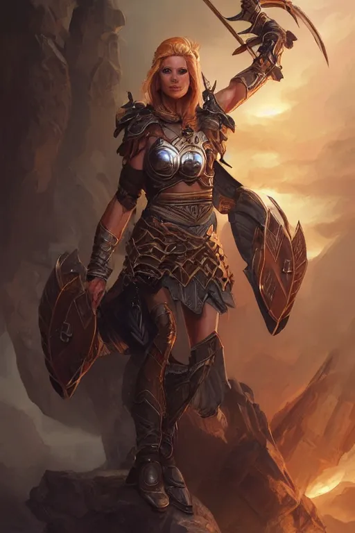 Image similar to amazon valkyrie athena, d & d, fantasy, portrait, highly detailed, headshot, digital painting, trending on artstation, concept art, sharp focus, illustration, art by artgerm and greg rutkowski and magali villeneuve