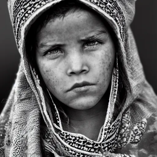 Prompt: portrait of berber girl, black and white garment, hd, realistic, lenhert landrock-H 800