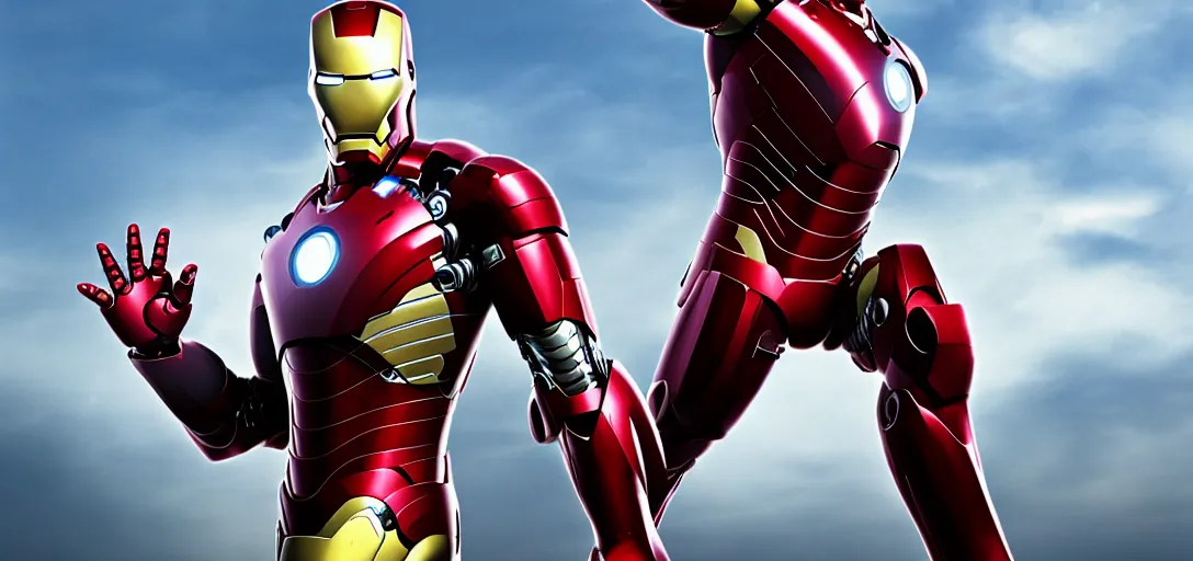 Image similar to a very high resolution image of ironman. from an episode of the office. photorealistic, photography