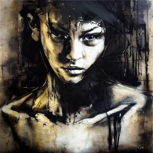 Prompt: artwork woman by Guy Denning