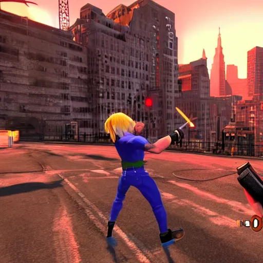 Prompt: Uncut Gems (2019) as a PS1 third person action game, screenshot