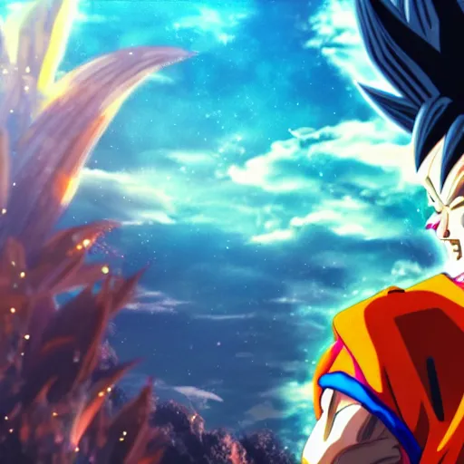 goku smoking a cigar, fairy tale, stunning, | Stable Diffusion