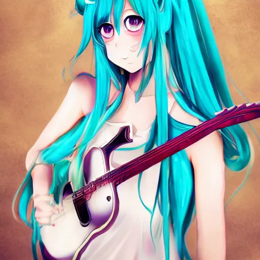 Image similar to Hatsune Miku by Aly Fell