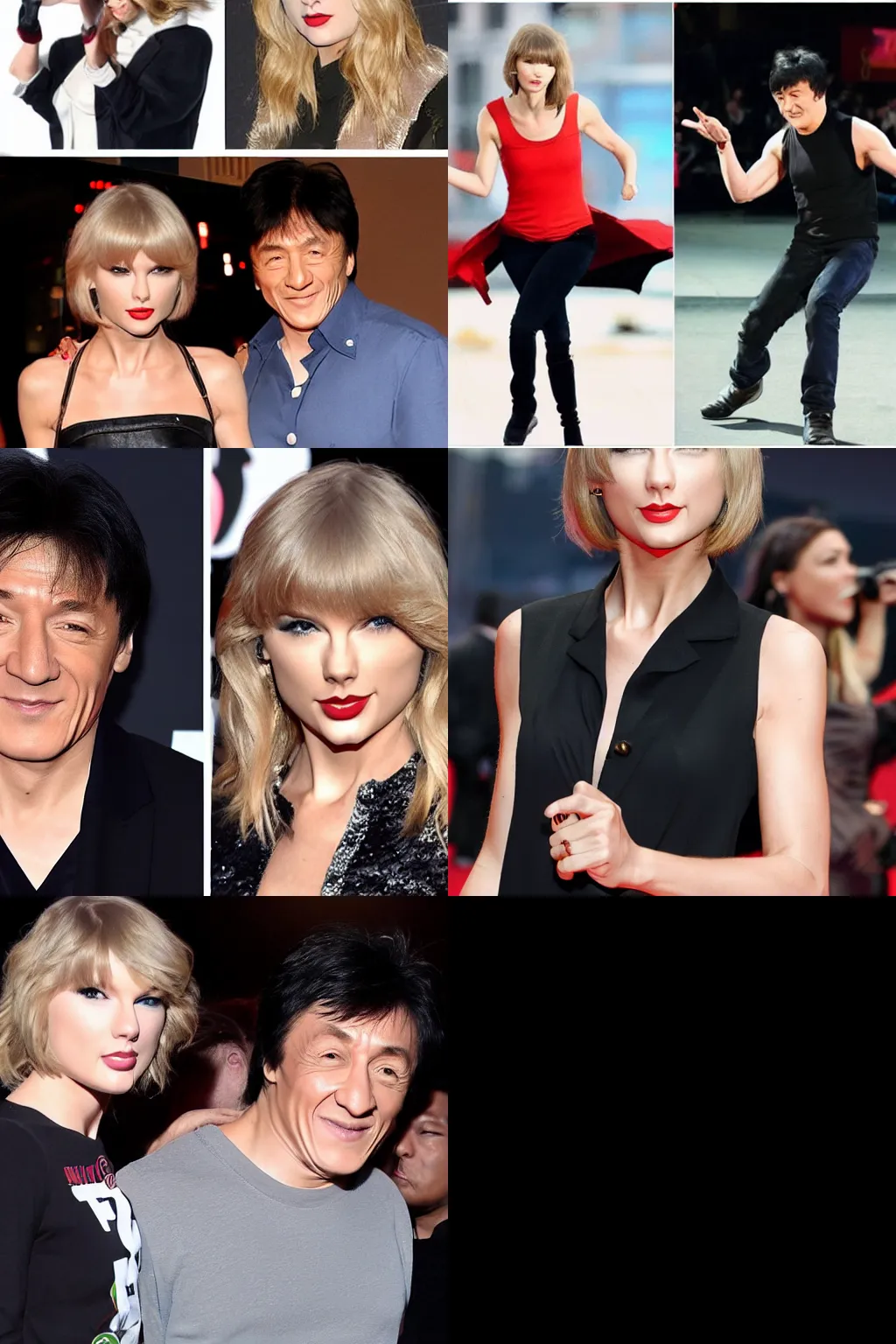 Prompt: Jackie Chan Taylor swift