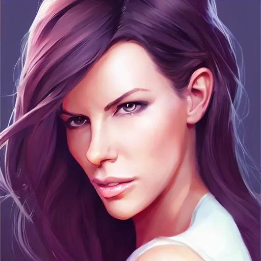 Prompt: portrait kate beckinsdale fantasy art heartstone video game icon, 2 d game art gta cover, official fanart behance hd artstation by jesper ejsing, by rhads, makoto shinkai and lois van baarle, ilya kuvshinov, rossdraws