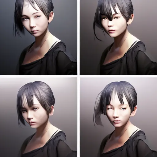 Image similar to complicated dynamic composition,realistic style at CGSociety by WLOP,ilya kuvshinov,krenz cushart,Greg Rutkowski,trending on artstation. Zbrush sculpt colored,Octane render in Maya and Houdini VFX,realistic close-up face of Robin Williamsl, expressing joy, dress,,silky hair, deep eyes.Amazing textured brush strokes.Cinematic dramatic atmosphere,sharp focus, soft volumetric studio lighting.