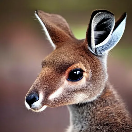 Image similar to a kangaroo - cat - hybrid, animal photography