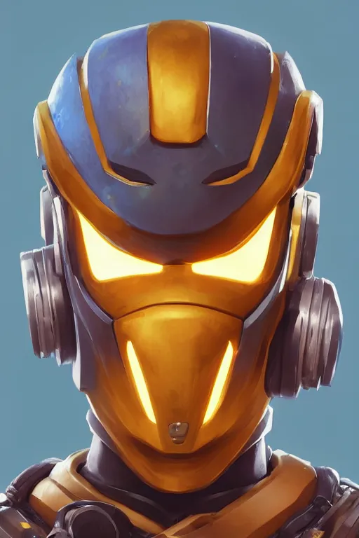 Image similar to epic mask helmet robot ninja portrait stylized as fornite style game design fanart by concept artist gervasio canda, behance hd by jesper ejsing, by rhads, makoto shinkai and lois van baarle, ilya kuvshinov, rossdraws global illumination radiating a glowing aura global illumination ray tracing hdr render in unreal engine 5