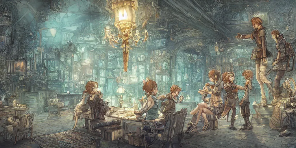 Image similar to it would be fatal for the nation to overlook the urgency of the moment. ultrafine highly detailed colorful illustration, intricate linework, sharp focus, octopath traveler, final fantasy, unreal engine highly rendered, global illumination, radiant light, intricate environment