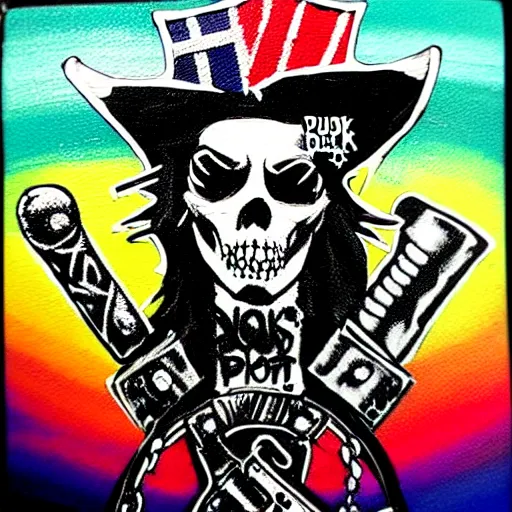 Image similar to painting on a badge, punks not dead!, exploited!!, clash, junk yard, rats!!, god save the queen, punk rock album cover art style, grunge, no future