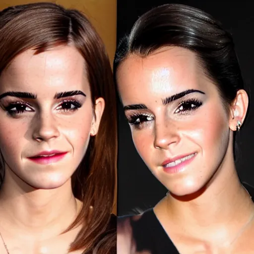 Image similar to emma watson mixed with kim kardashian