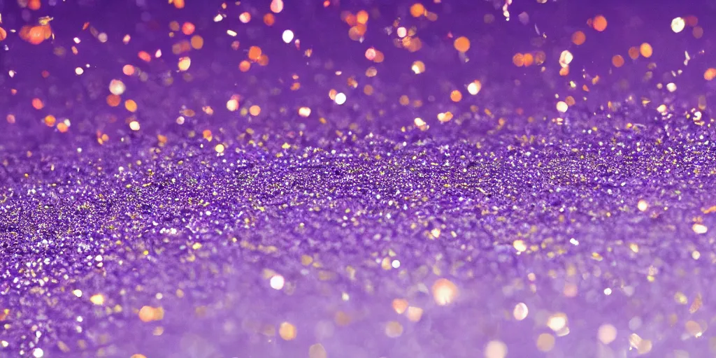 Prompt: millions of particles floating around, glitter, insanely high resolution, high fidelity, 8 k, shallow depth of field, purple