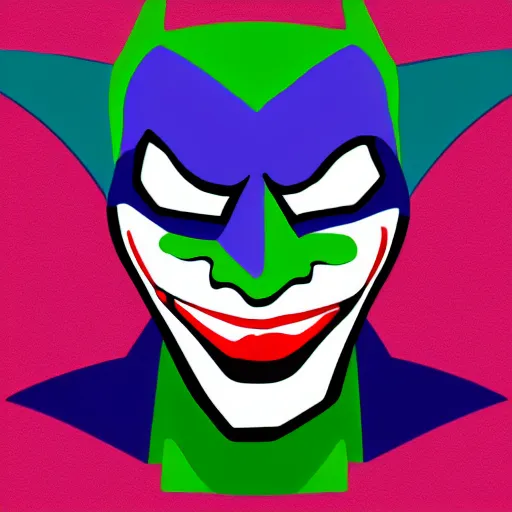 Image similar to colorful logo of the Joker