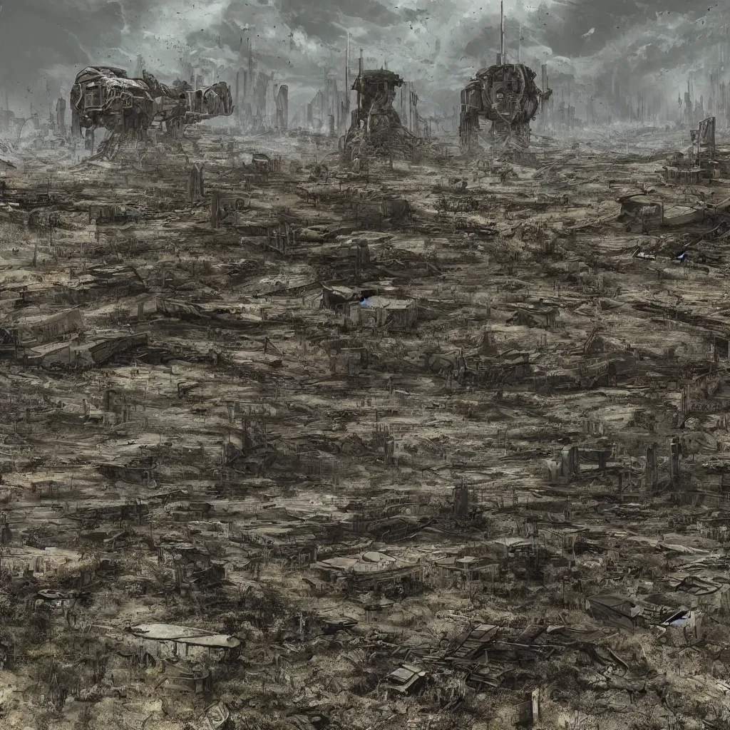 Image similar to abandoned planet,a post apocalyptic earth