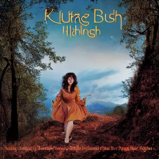 Image similar to Kate Bush Album Running up that hill, high resolution 4K HD