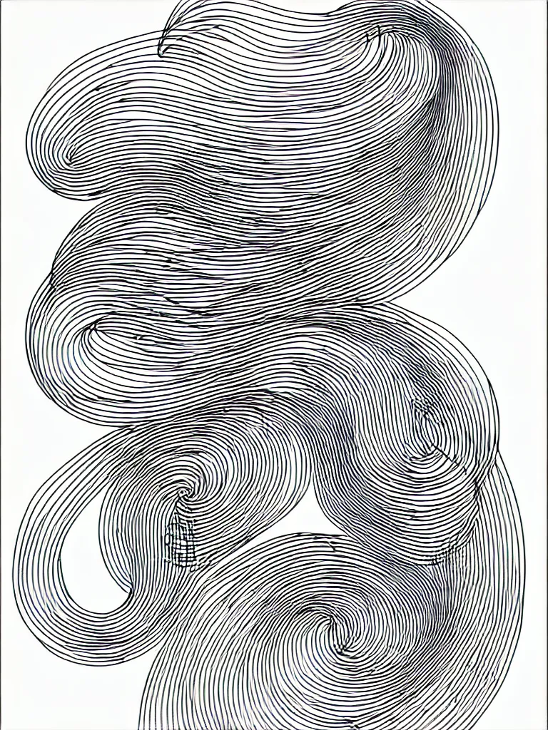 Prompt: metal wire line art, line drawing of hermann hesse, bold lines, quick sketch, curves, smooth, spirals, curls, twists, musicality
