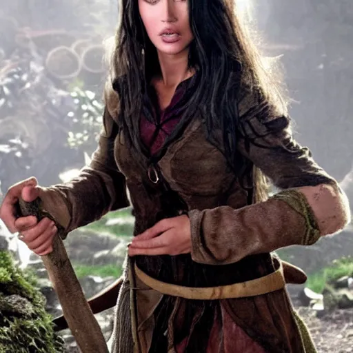 Image similar to megan fox as a hobbit