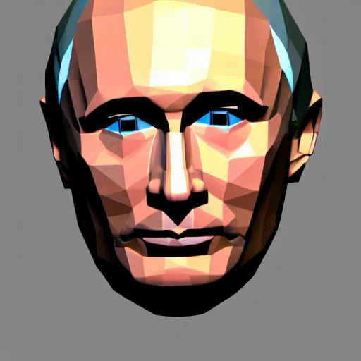 Image similar to Putin as a low poly ps1 model