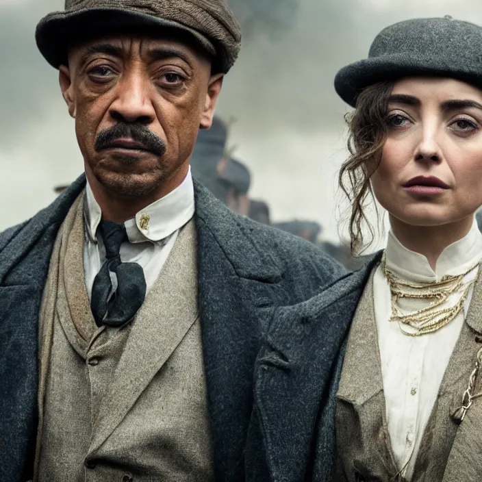 Prompt: ana de armas played by giancarlo esposito in peaky blinders, 4 k,