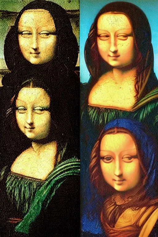 Prompt: “Two Mona Lisas”