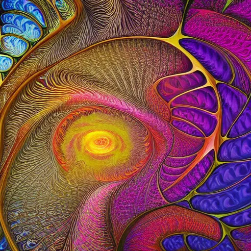 Prompt: fantasy art hyper realistic ai created interesting bizarre fractal psychedelic fantastic art award winning best ultra detailed magnificent