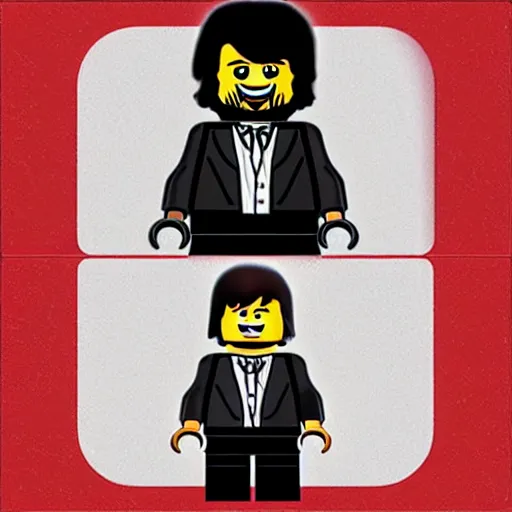 Prompt: john wick as a lego man