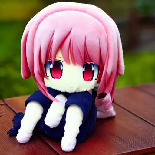 Prompt: cute fumo plush of an adorable childhood friend, chibi anime girl