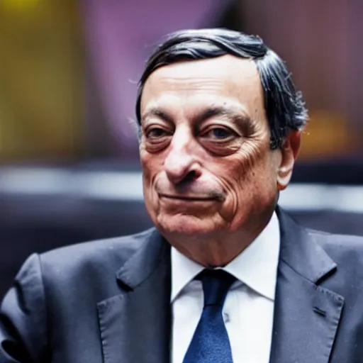 Image similar to Mario Draghi becomes a hemp farmer growing weed with snoop Dogg