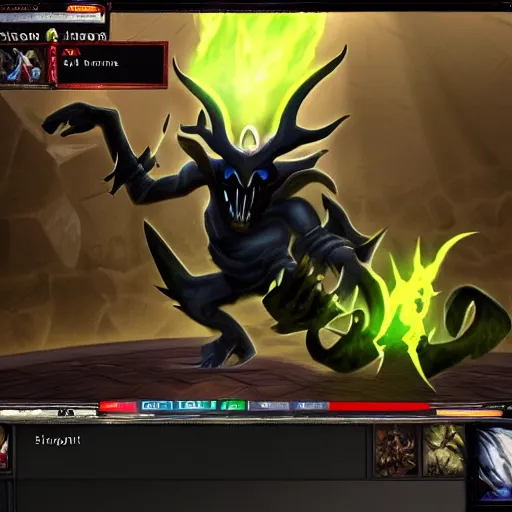 Image similar to shadow fiend in Dota 2