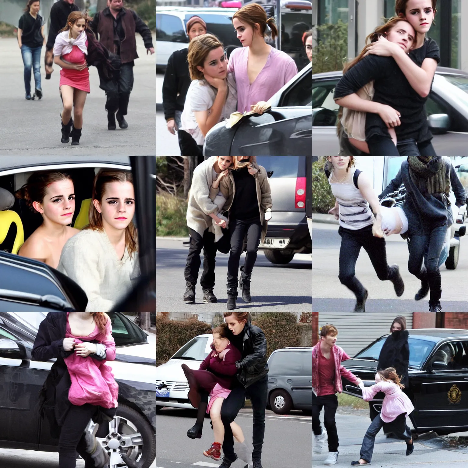 Prompt: emma watson kidnapping someone