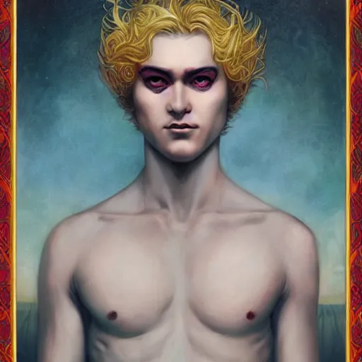 Prompt: Portrait of the man who is the greatest fantasy villain of all time, by harumi hironaka and charlie bowater and edmund blair leighton