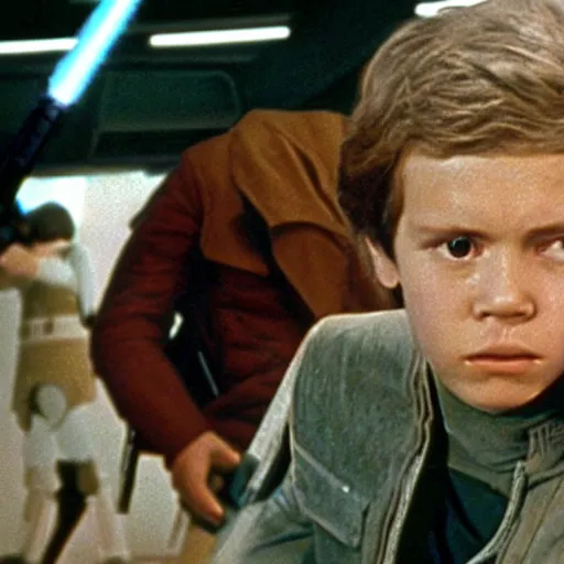 Prompt: a film still of teenage able in star wars 1 9 7 7, realistic, photorealistic