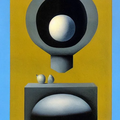 Image similar to filmic 1970's 1925 city sphere chickadee cornice monolith source , by Rene Magritte and Frida Kahlo and Albrecht Durer , Concept Art , detailed painting , pop art
