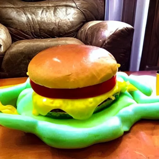 Image similar to slime burger, craigslist photo