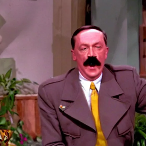 Prompt: A still of Hitler in The Fresh Prince of Bel-Air