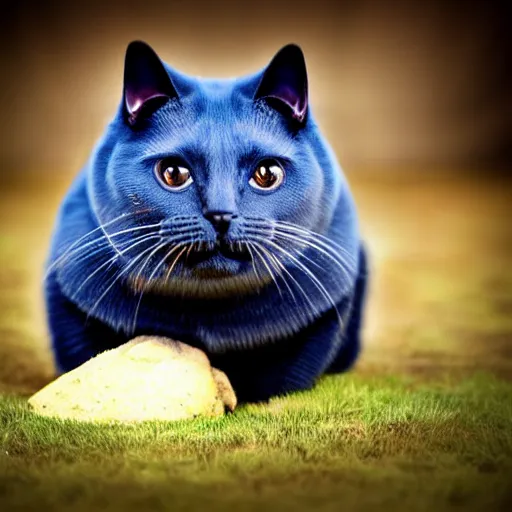 Image similar to a tardigrade - cat - hybrid, animal photography