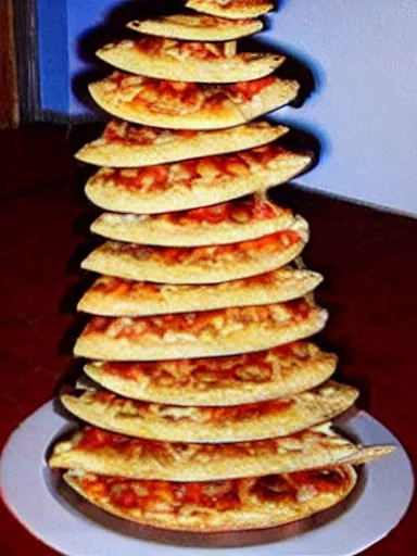 Image similar to the leaning tower of pizza