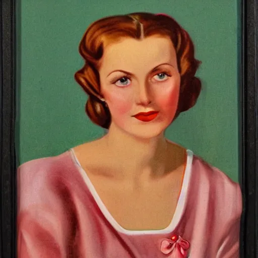 Image similar to portrait of a beautiful german woman from 1 9 4 0